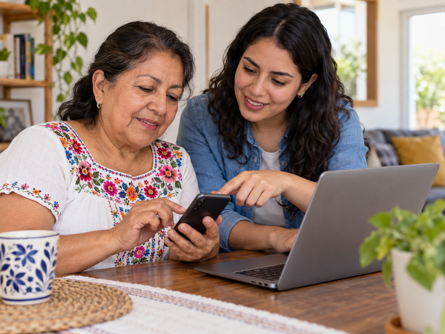 Persona aprendiendo tecnología